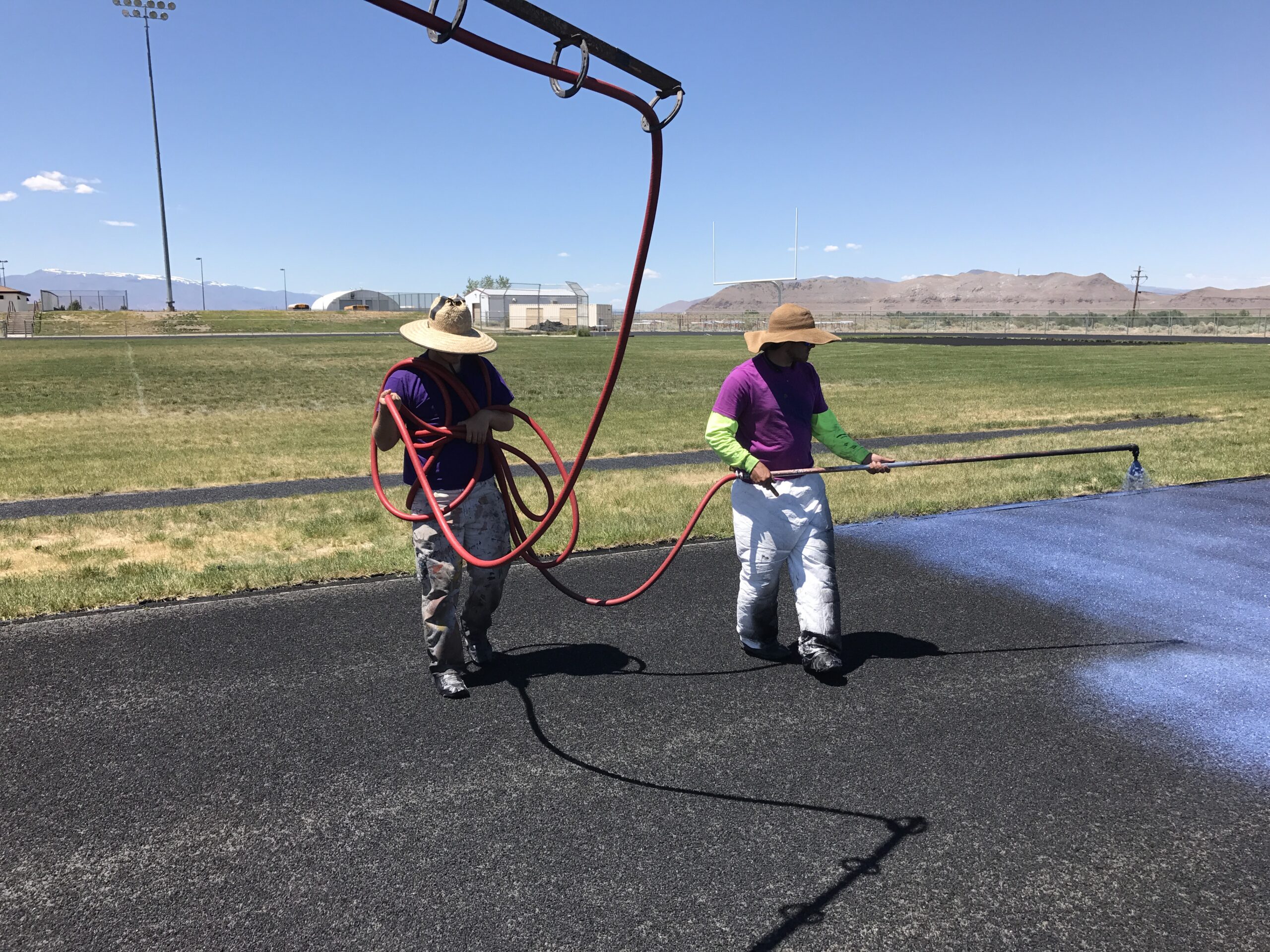 Track restoration in progress